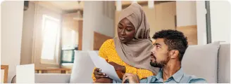 Female checking her rate for an Upstart car refinance loan